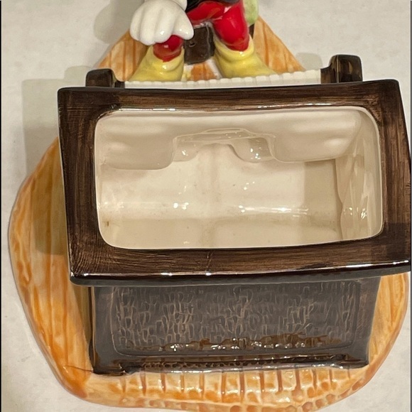 Disney-Vintage Japan Mickey Mouse Playing Piano Ceramic Planter - Picture 10 of 12